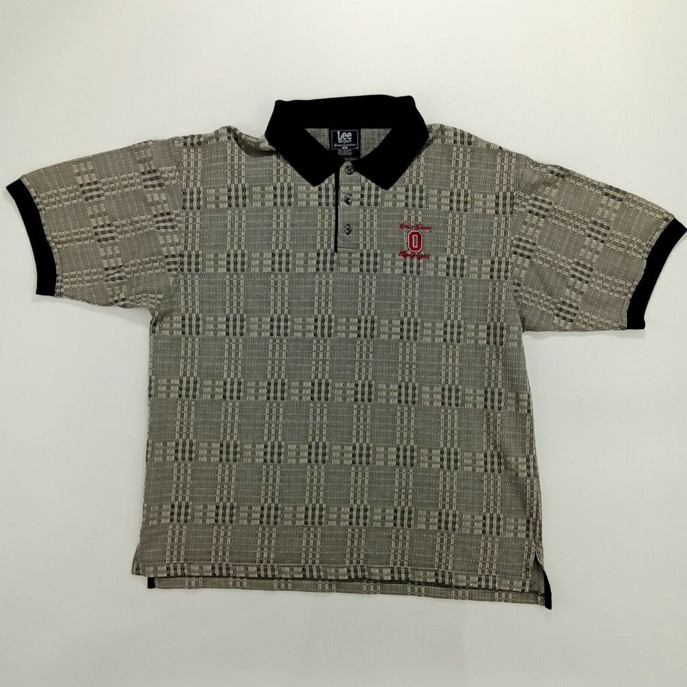 Vintage 90's Lee Sport Casual Wear Men's OSU Buckeyes Golf Polo Size XL Rare